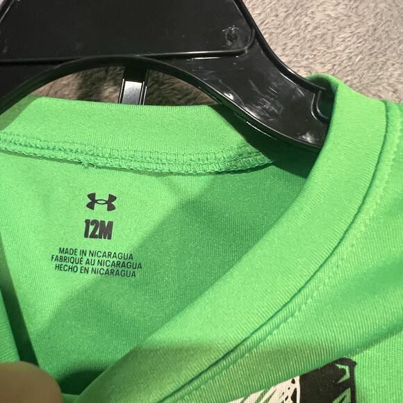 Under Armour Outfit Set Infant 12M Shirt Pants Athletic Performance - Picture 5 of 6